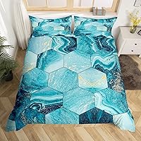 Vista 14 de Erosebridal Funda de edredón de color marrón y blanco tamaño individual, diseño de grafiti ombré para niños y niñas, funda de edredón de acuarela