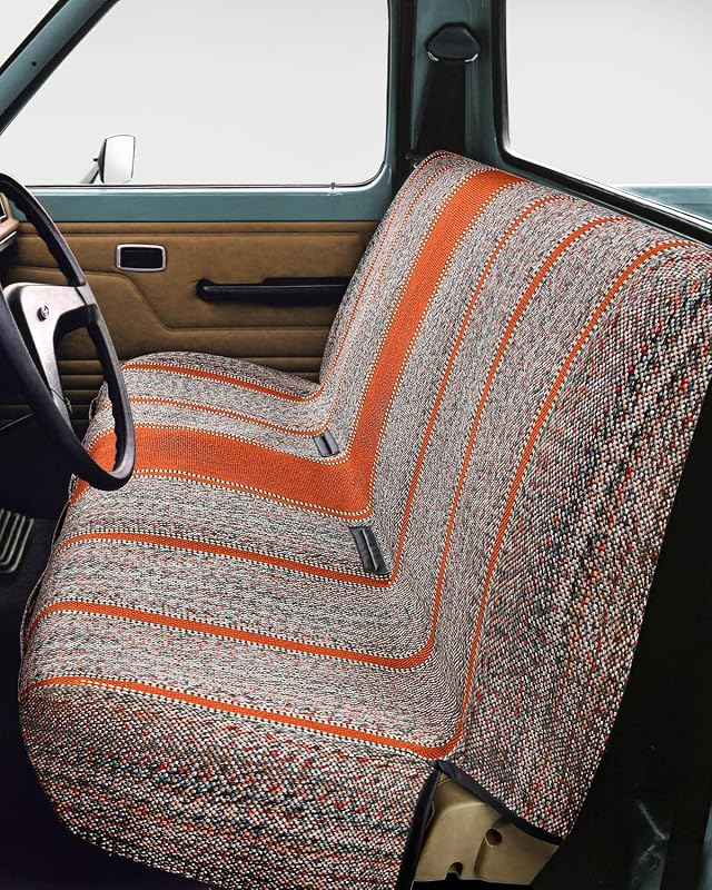 Capa para Banco Dianteiro de Caminhonete e SUV FREMONT AUTO Baja Saddle em Poliéster Laranja, Banco Inteiro