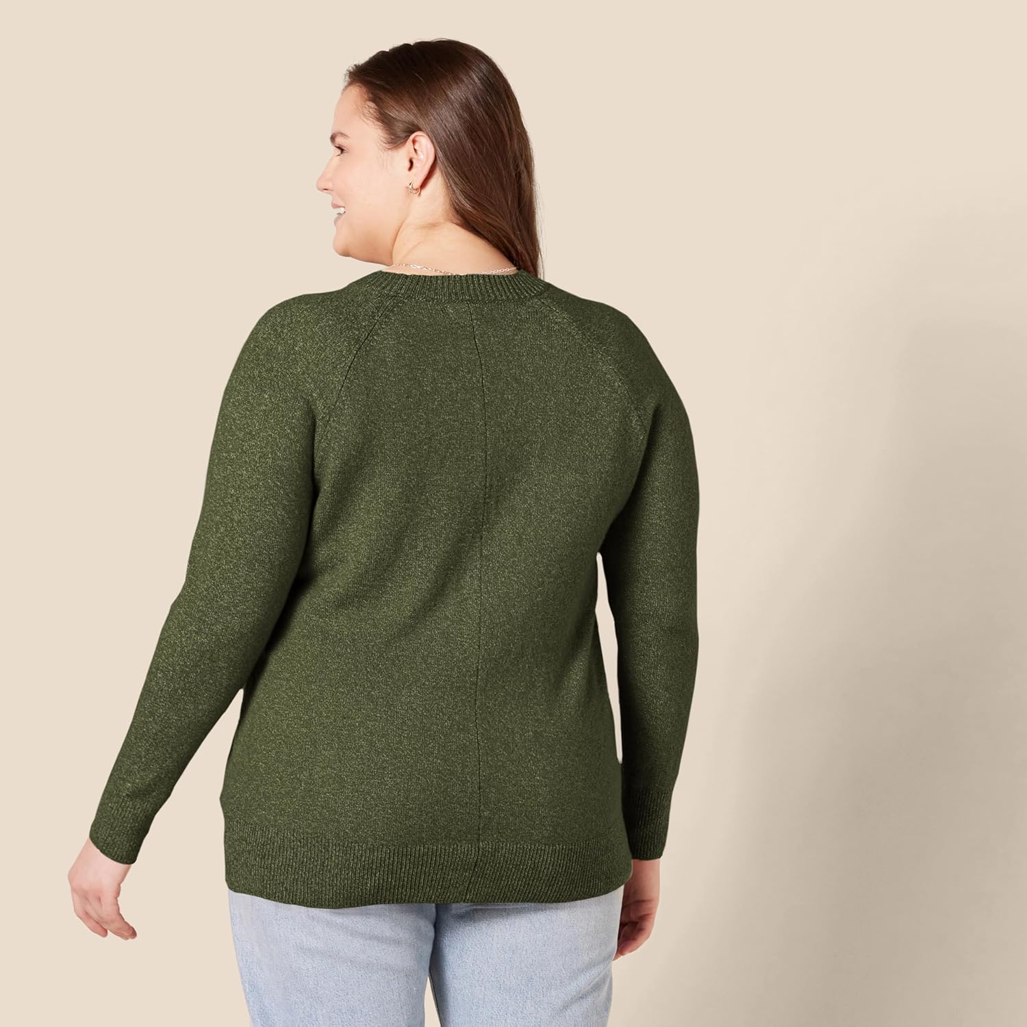 Amazon Essentials Women's Regular-Fit Soft Touch Long-Sleeve Crewneck Sweater - Image 2