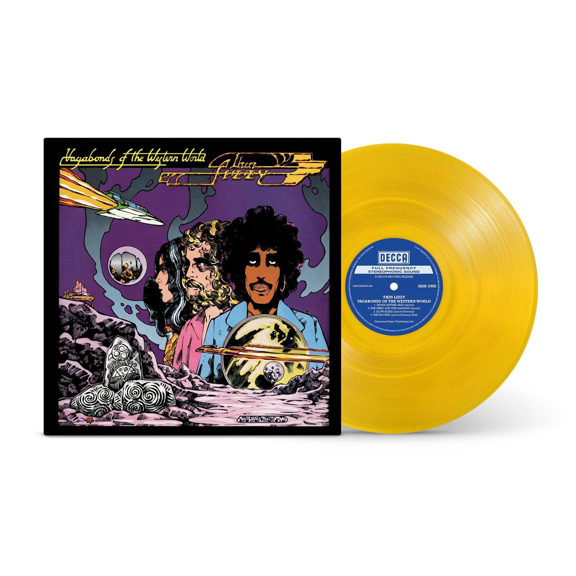 Thin Lizzy - Vagabonds Of The Western World limited edition 1LP yellow vinyl, remixed and remastered audio [VINYL]