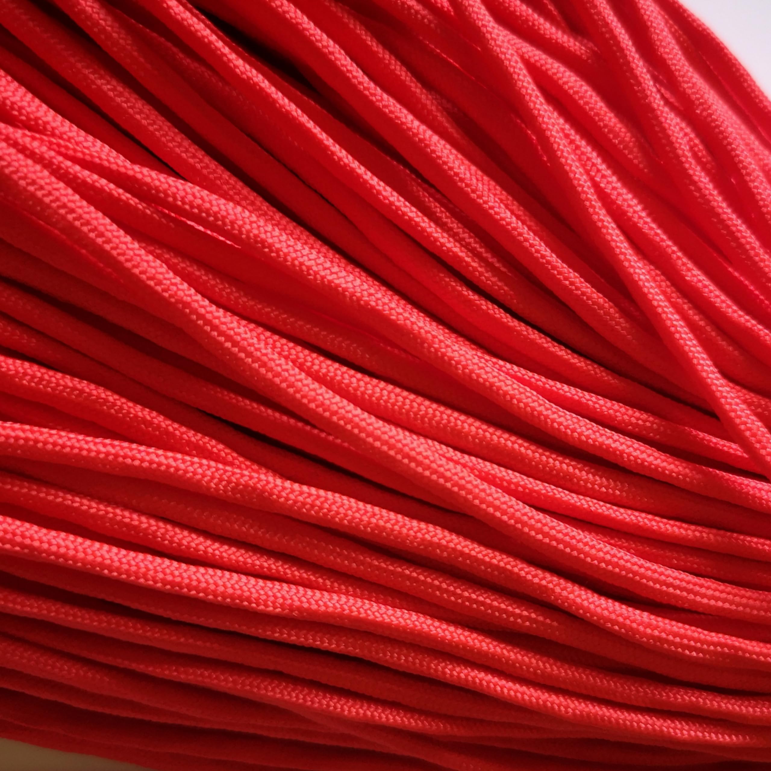 4mm Paracord Strong Cord 7 Strand Rope Bushcraft Lanyard Camping Hiking DIY Black Red Army green (Red, 10 meters / 32ft)