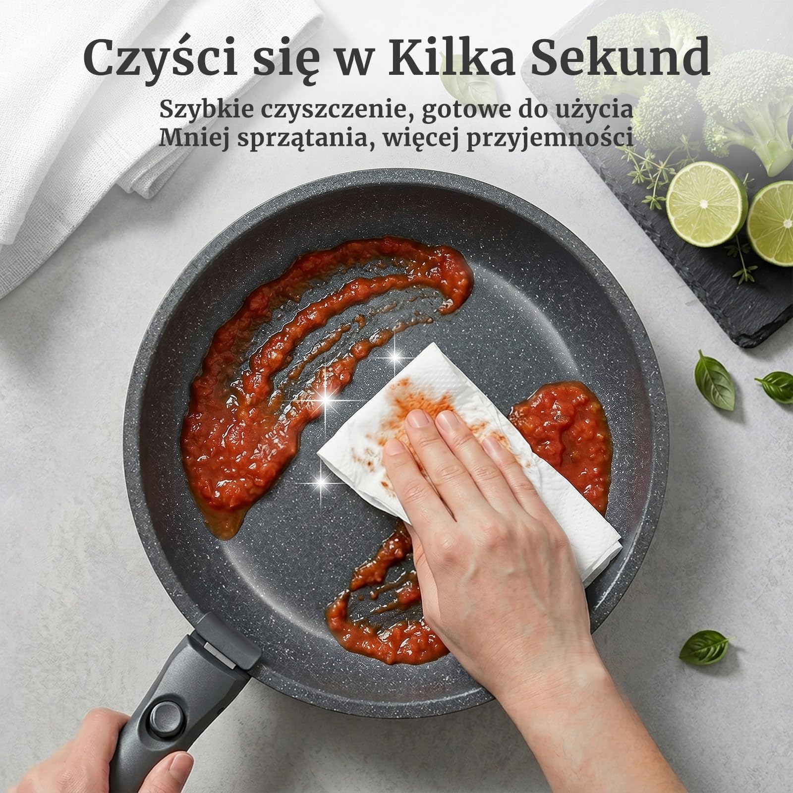 YASHE 21-Elementowy Zestaw Garnków, Odpinane Rączki, Na Indukcję, Granit | Konstrukcja Możliwa Do Układania, Idealny Do Kampera, Odporny Na Piekarnik, Bezpieczny, Kompletny