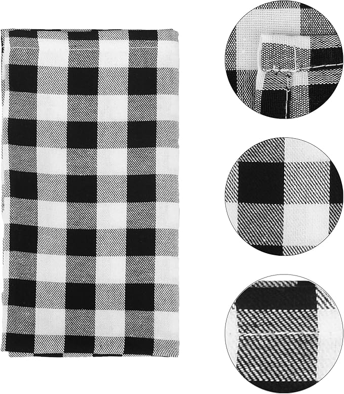 Servilletas Buffalo Check 4 uds Algodón Negro miniatura 3