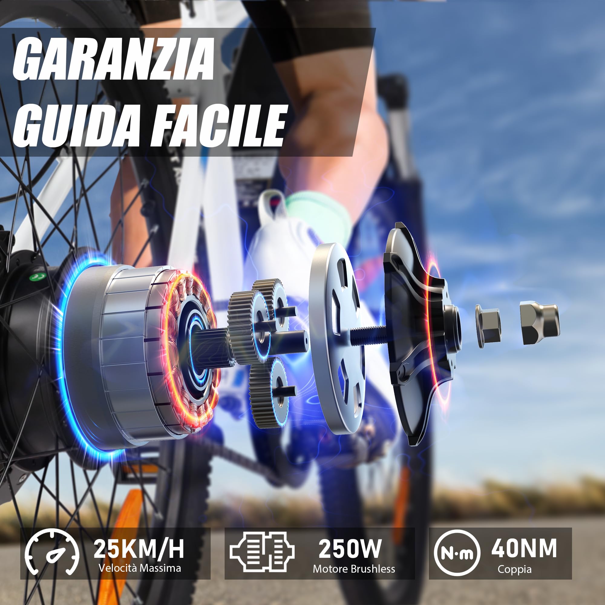 VARUN Bici Elettrica, 24''/26''/27.5'' Bicicletta Elettrica con Batteria Rimovibile 48V/36V, Fino a 100km, Motore 250W, Bici Elettrica Uomo/Donna con 21/1 Velocità, 4 Modalità Mountain Bike Elettrica