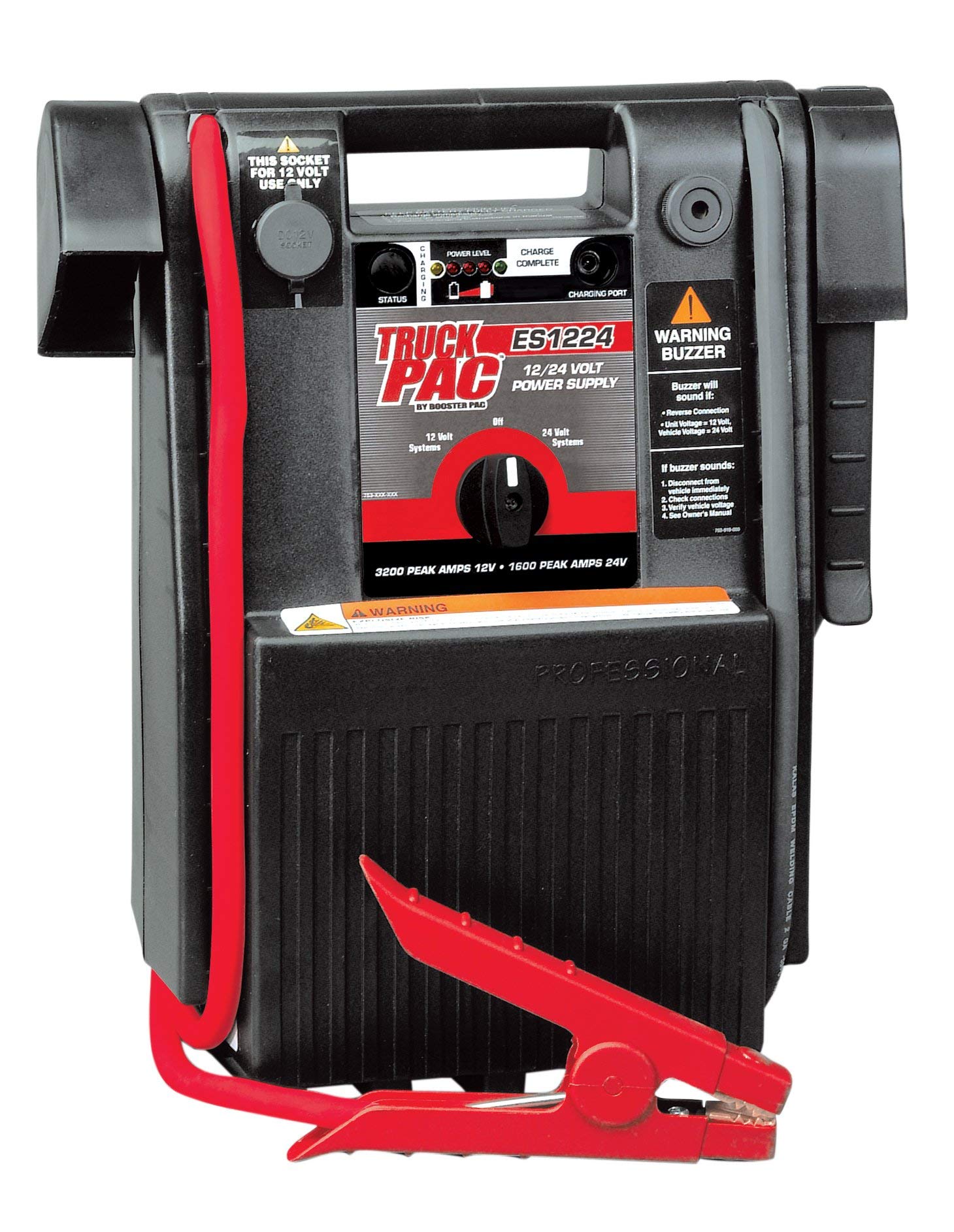 Truck PAC ES1224 3000 1500 Peak Amp 12 24V Jump Starter Renewed