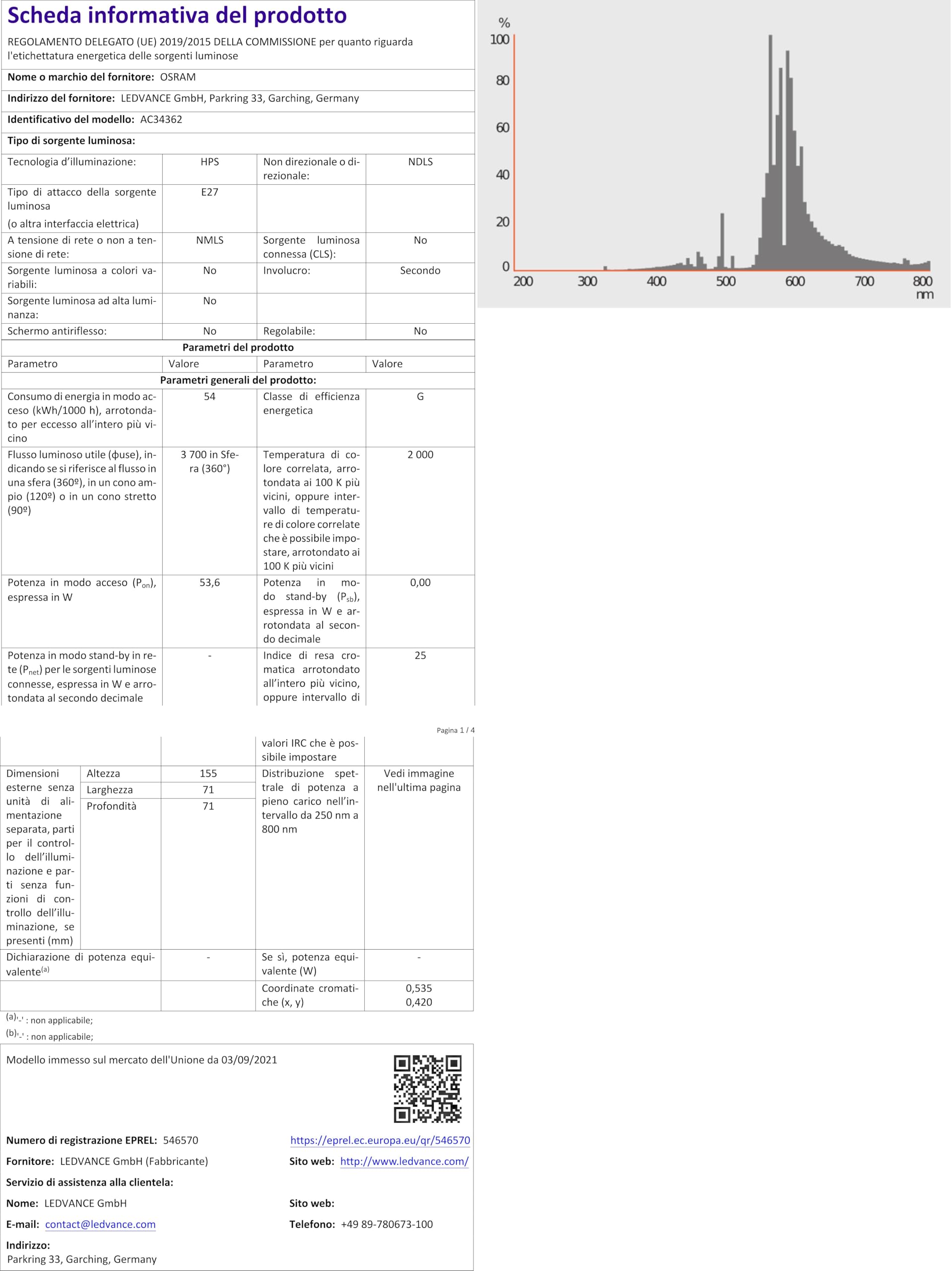 OSRAM HID HP Sodium, Igniter, 70 W, Other