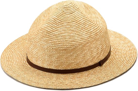 Amazon 田中帽子店 Ukh050 Aubin オーバン フェドラー型 マウンテン ハット 60cm 麦 麦わら帽子 麦わら 60cm メンズ レディース 男性 女性 帽子 革 ベルト 日よけ 紫外線対策 ナチュラル Uk H050 ハット 通販