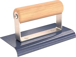Bon 22-878 6-Inch by 3-Inch Blue Steel Sidewalk Edger with 1/2-Inch Radius and 5/8-Inch Lip with Wood Handle