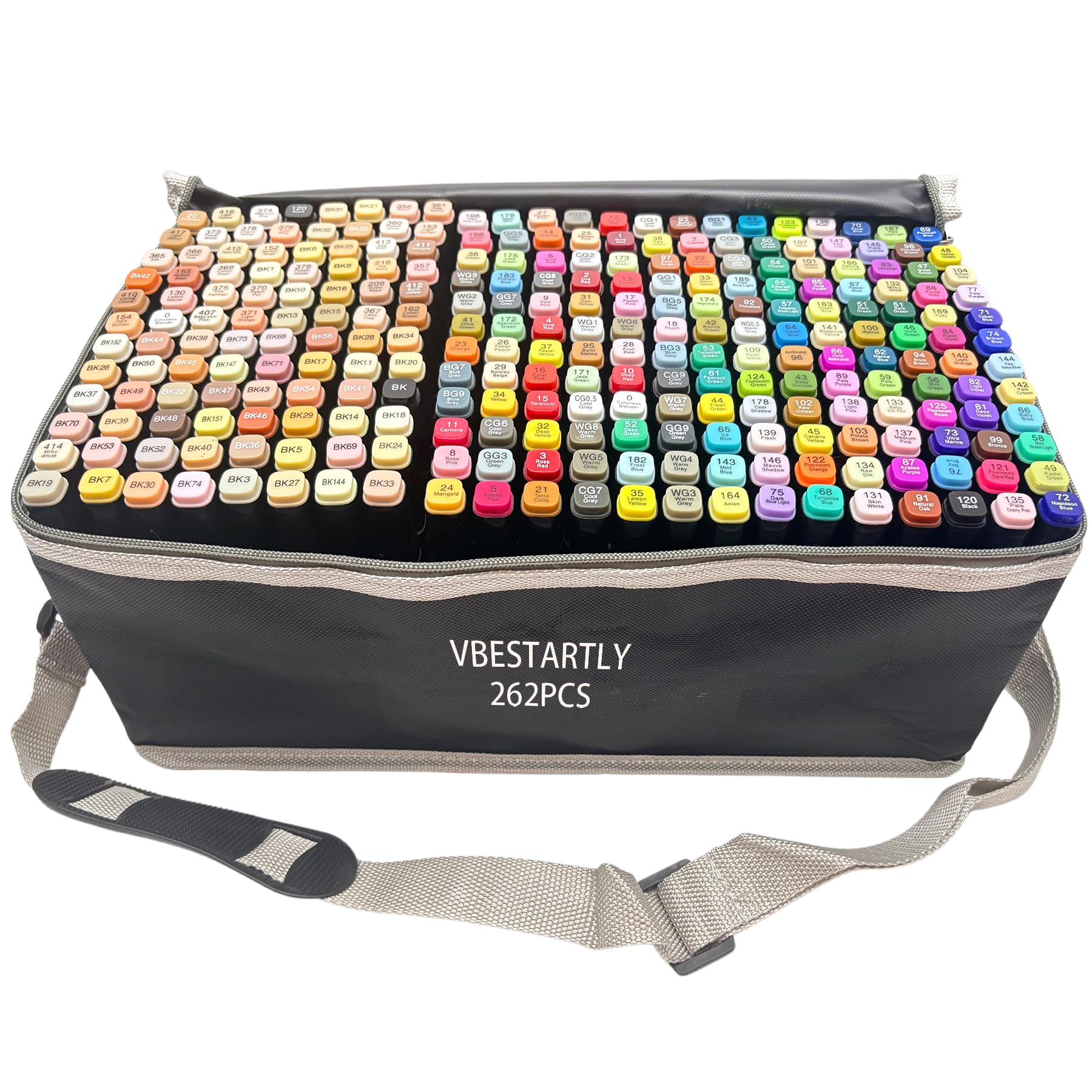 262 Colors Alcohol Markers, Dual Tip Art Markers with Base