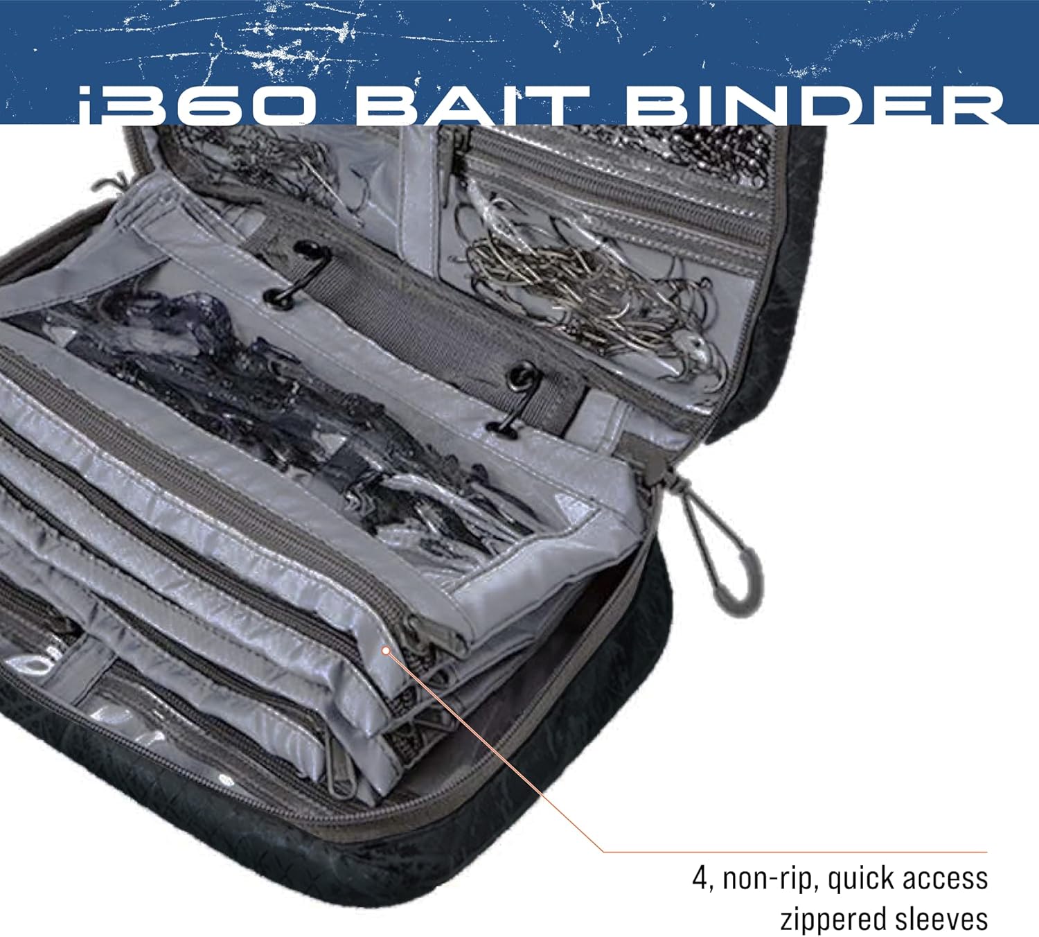 FROGG TOGGS Bait Binder, Fishing Tackle and Bait Storage, Salt Water Resistant Soft Sided Tackle Bag