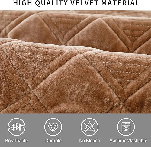 Miniatura 4 de Deep Dream - Fundas para sofá modular, fundas de terciopelo para sofá, protector para muebles, fundas de sofá antideslizantes para perros, gatos,