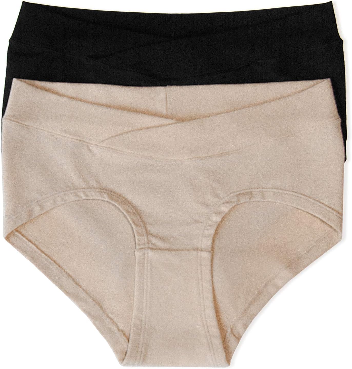 Bamboo Maternity Hipster Panties | 2 Pack Maternity Underwear Under The Bump