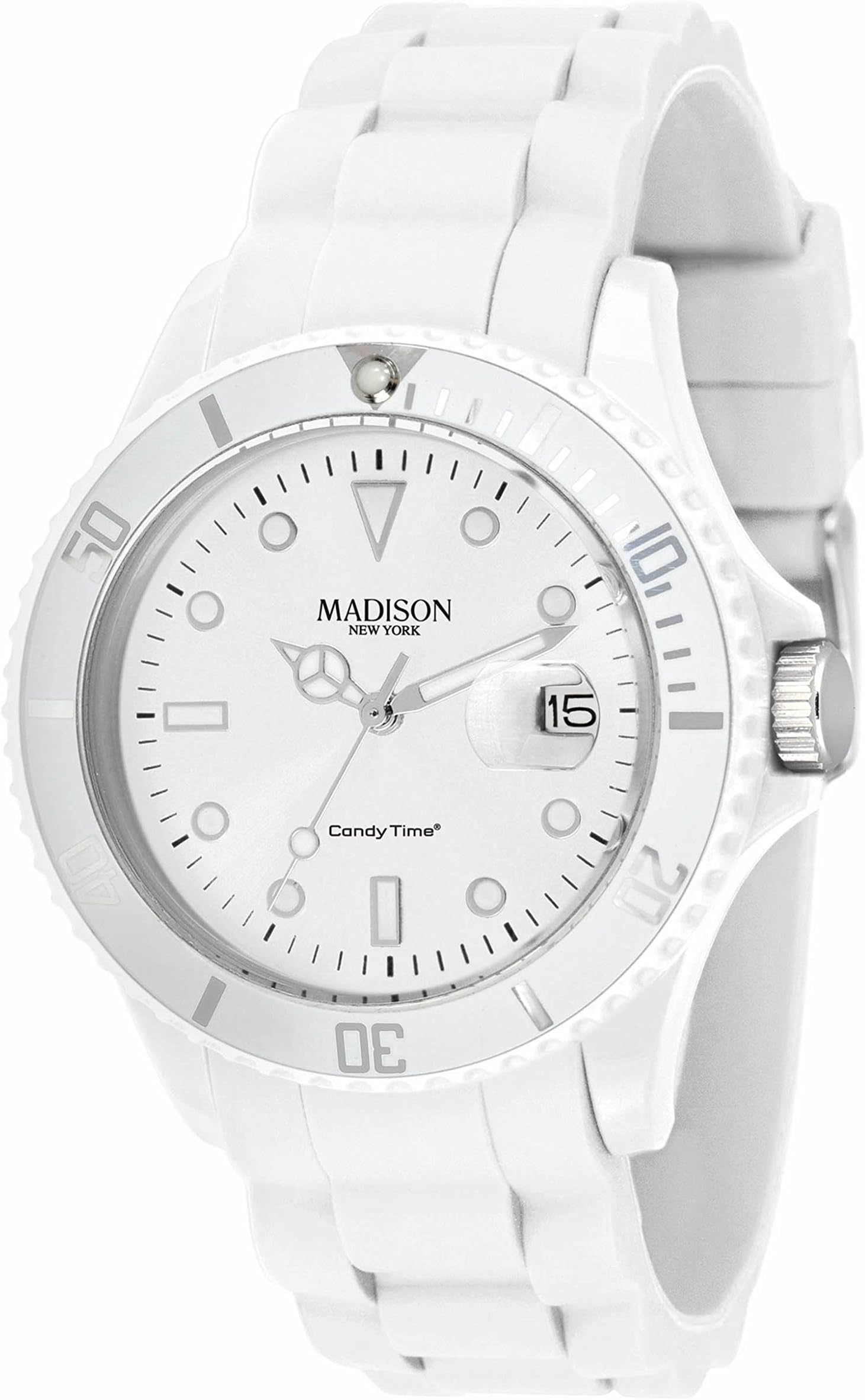 Madison New York Men's Quartz Watch Candy Time Silicon U4167 with Plastic Strap