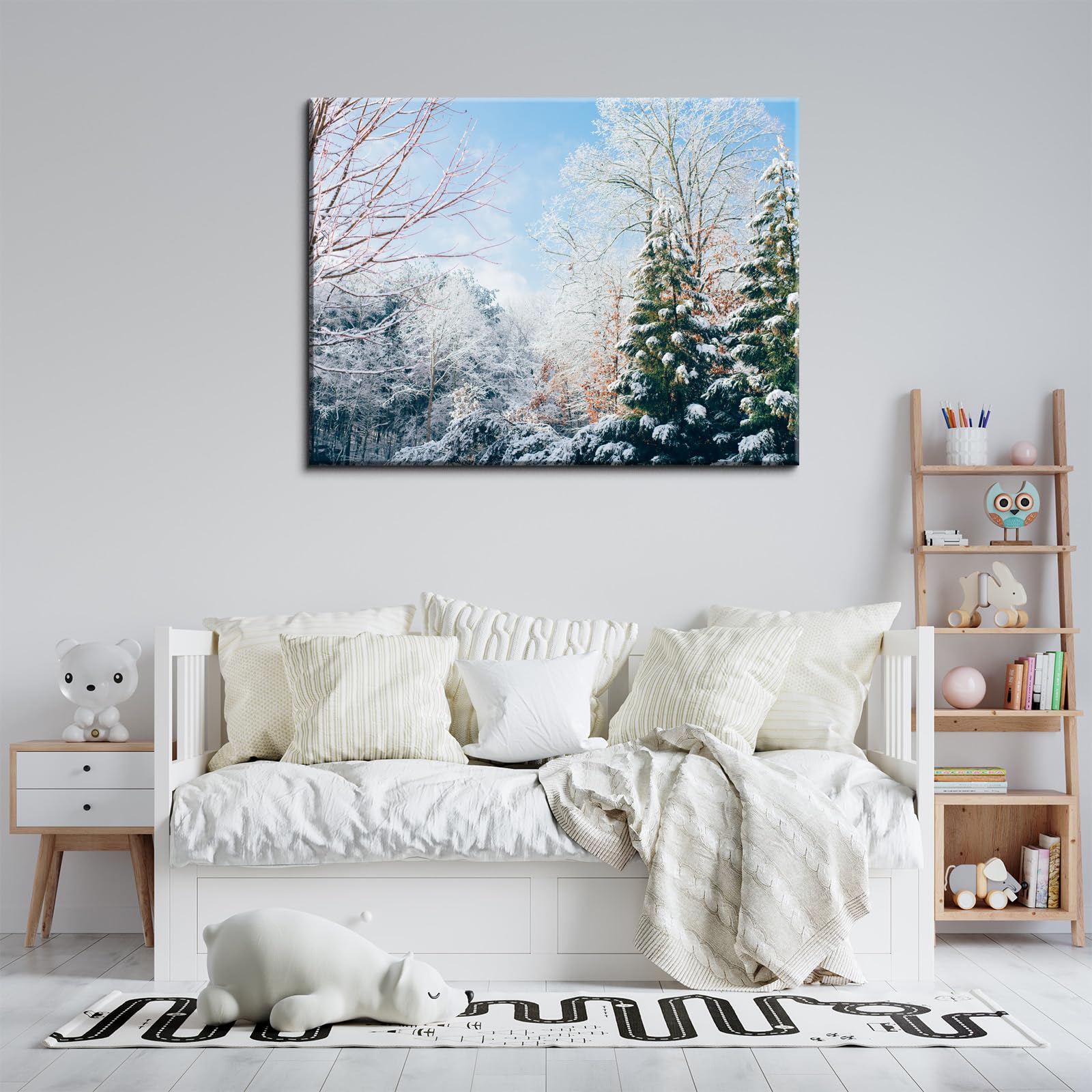 Amazon.com: Wewejia Winter Canvas Wall Art for Wall Decor