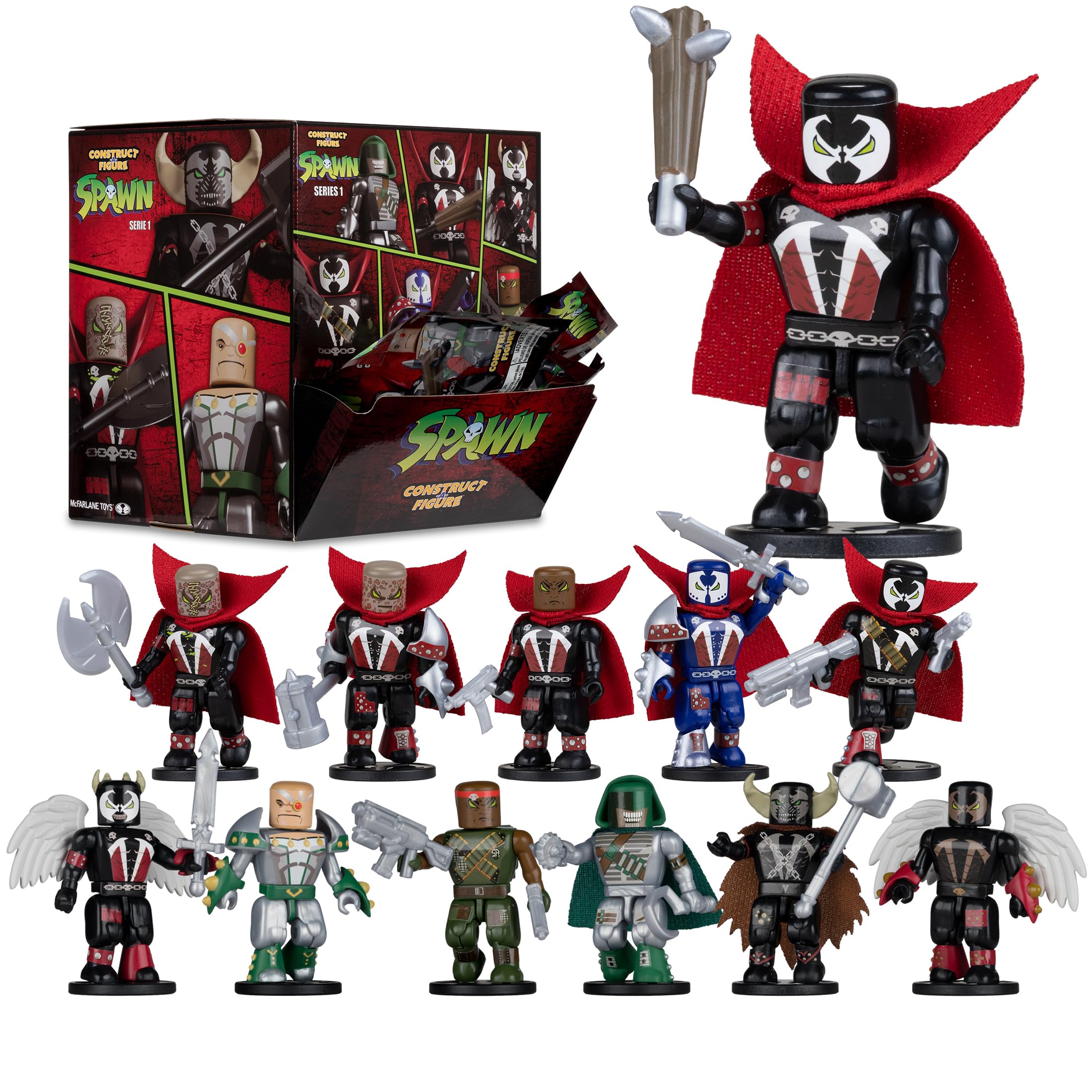 アメコミ McFarlane Toys Spawn Amazon.com: McFarlane Toys- Spawn Construct-a-Figure Full Case