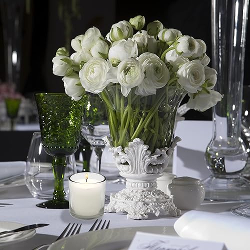 Miniatura 3 de Velas votivas blancas en tarro de cristal – Paquete de 3 velas votivas sin humo de larga duración de 24 horas sin perfume – Velas relajantes para