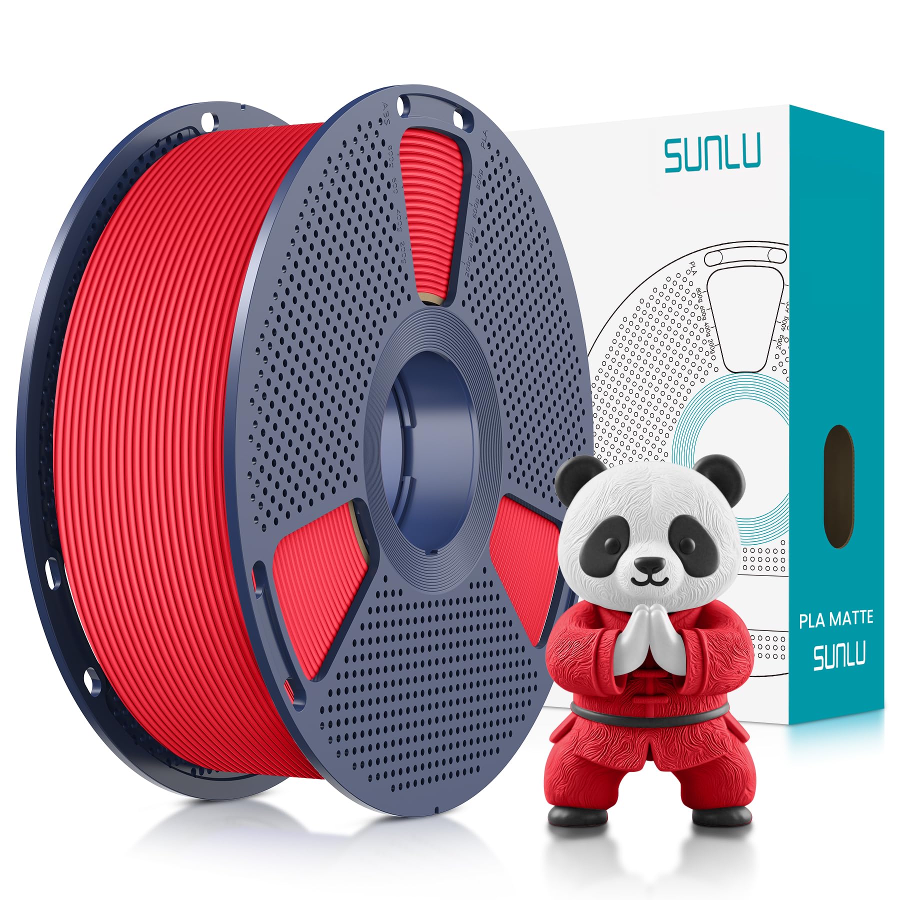 SUNLI PLA Mattes 3D-Drucker Filament,3D Druck PLA Filament 1.75mm