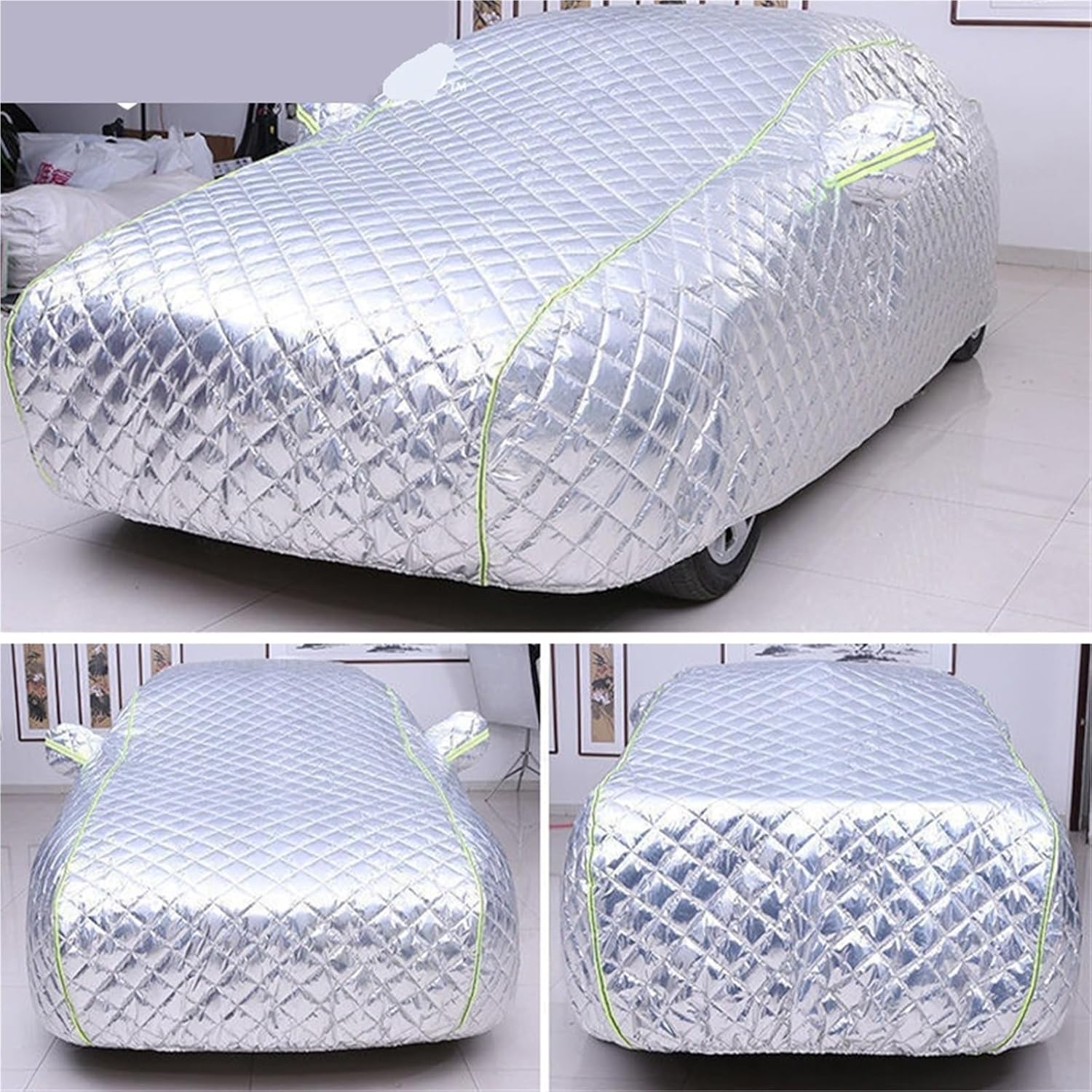 Waterproof Car Covers Hail Proof Cover Awning Protective Full External Outdoor Windshield Vehicles Rain Universal Auto Outer(Black,YM)