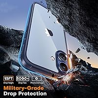 Vista 646 de TAURI Funda magnética 2 en 1 transparente para iPhone 14 Pro, compatible con Magsafe [no amarillenta] con protector de pantalla, protección de grado