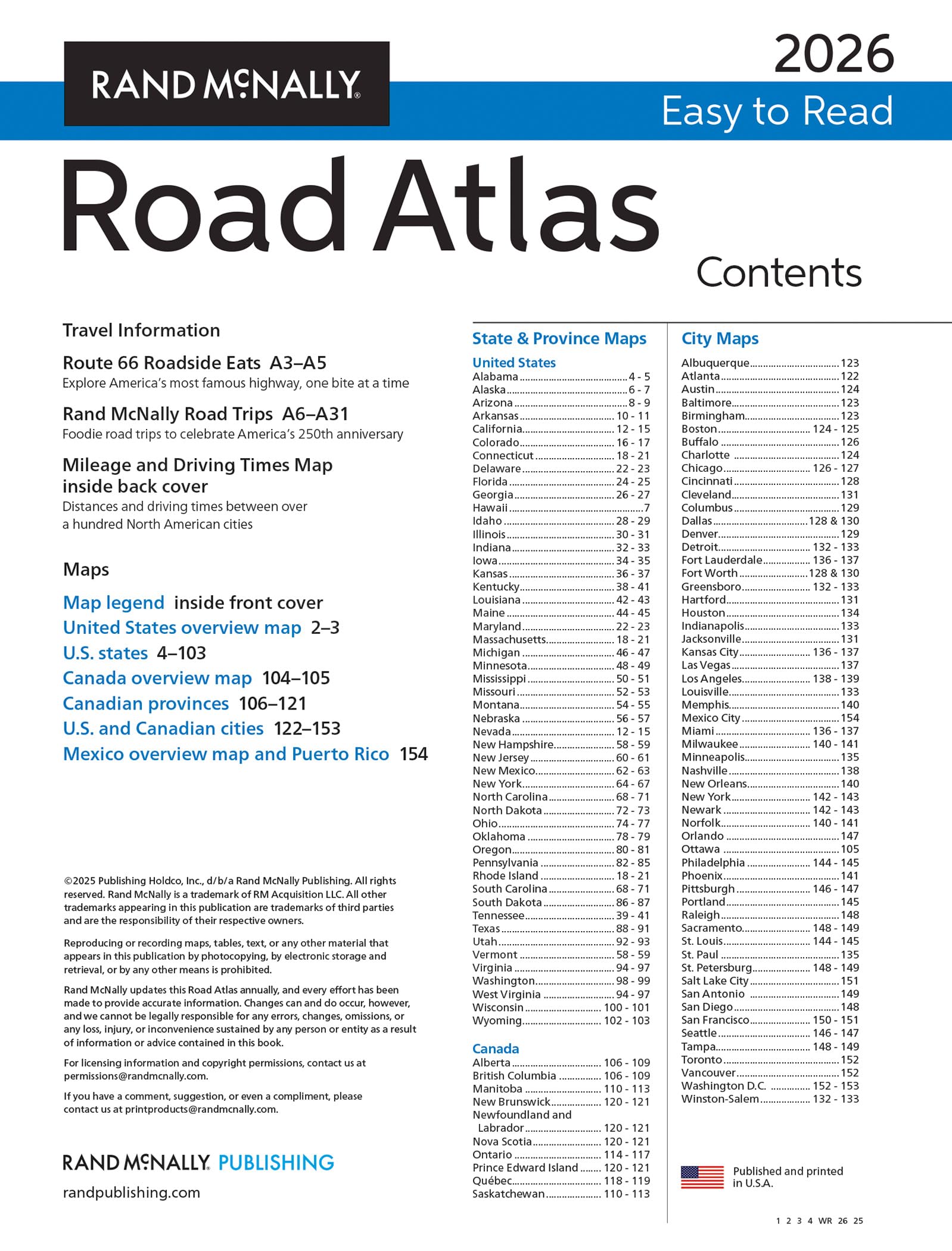2026 Rand McNally Easy to Read Midsize Road Atlas - Image 11