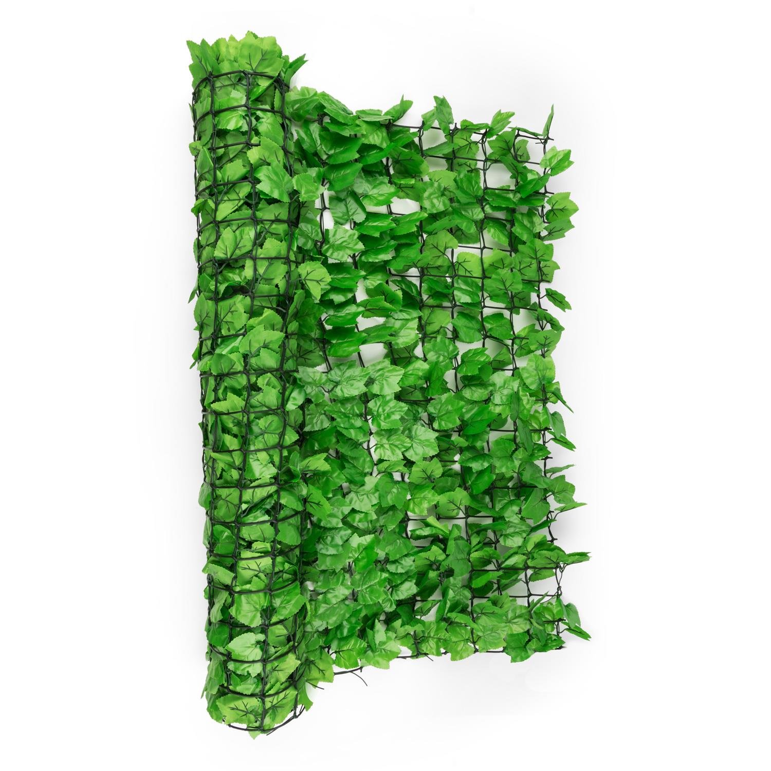 Blumfeldt Fency Dark Ivy Valla de protección Visual y antiviento (Malla sombreo 300x150 cm, Cubierta Exterior sombreadora, Pantalla privacidad balcón terraza jardín, imitación Hiedra Verde)