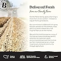 Vista 6 de Belmont Peanuts Cacahuetes de Virginia con sabor a sal marina gourmet y pimienta negra, 25 oz (2 Pack) – Solo 4 ingredientes simples, sin