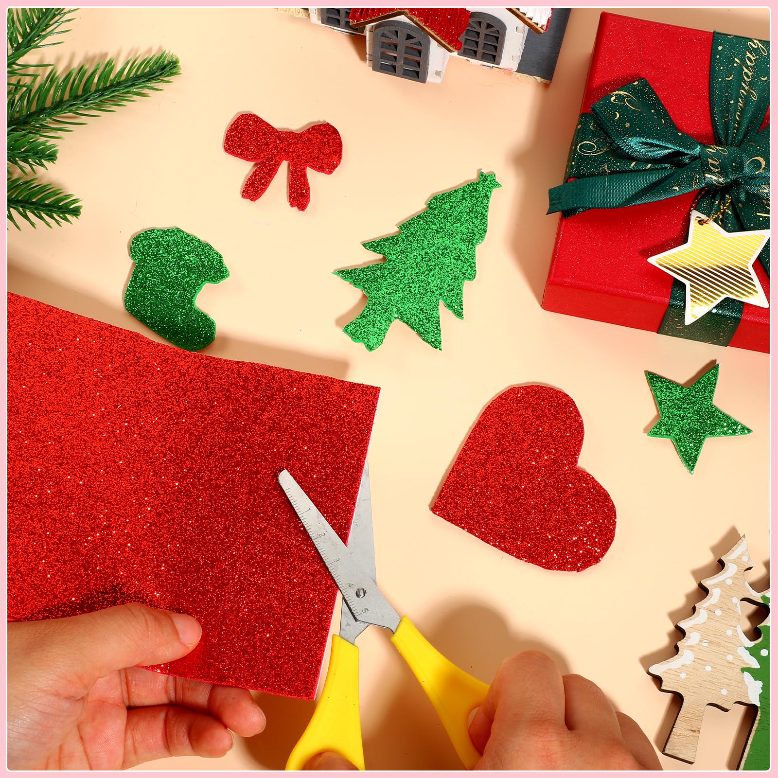 Papier à Plier,Papier éponge En Mousse Pailleté,bricolage Manuel,papier