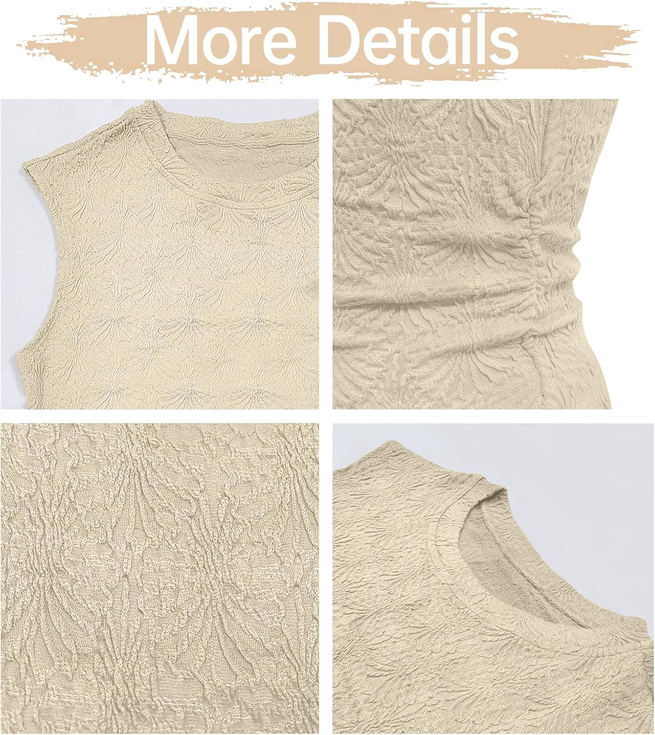 Women's Summer Tank Tops Basic Crew Neck Cute Sleeveless Slim Fit Tops - Image 3