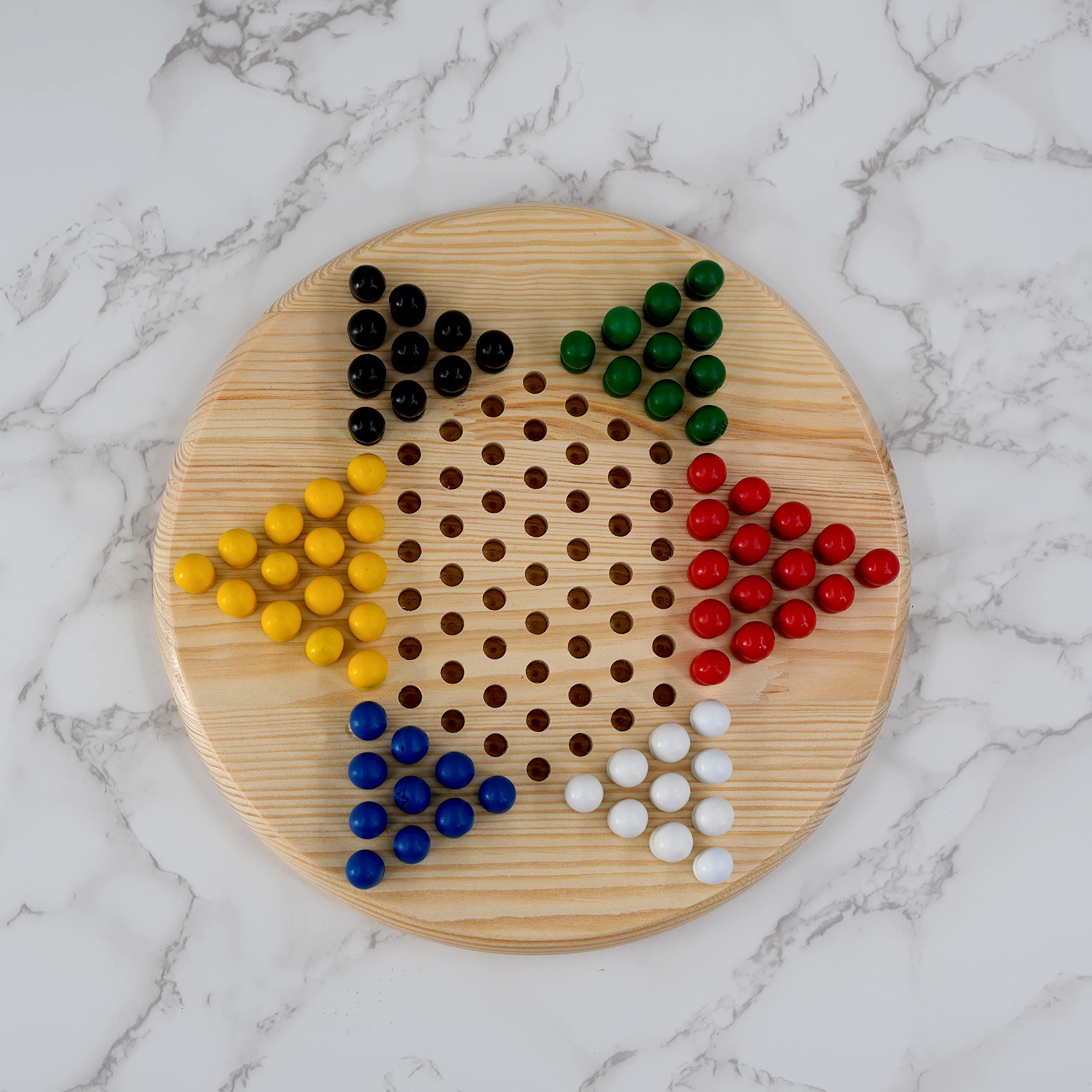 Chinese Checkers Game With Wooden Pegs 3D Model $29 - .3ds .blend .c4d - View #3