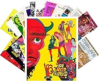 Vista 1 de PIXILUV Postales vintage 24 piezas de películas hippie y psicodélica, pósteres de película vintage