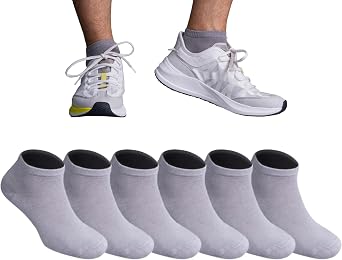 Aurum Erkek Bambu Patik Çorap 6'lı Premium Dikişsiz Spor Çorap