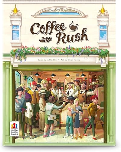 Miniatura 2 de Juego de mesa Coffee Rush prepara el éxito en una aventura de café rápida, adictiva y divertida. Juego de estrategia para niños y adultos, a partir