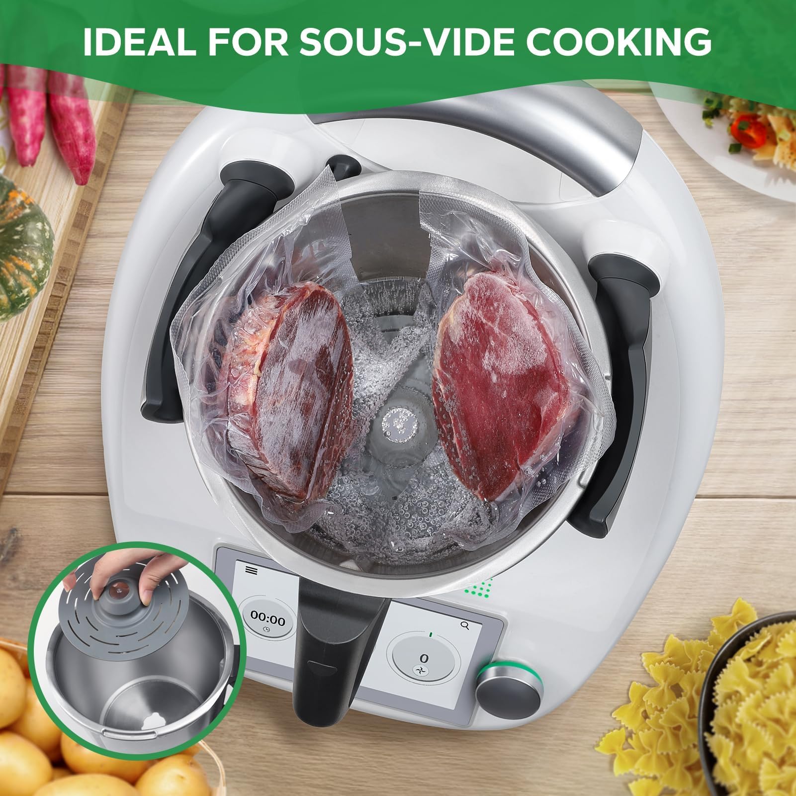 Części zamienne do noży mieszających stołu obrotowego dla Thermomix TM6, zamiennik noża do Thermomix TM5, akcesoriów Thermomix, ochrona żywności, osłona noża