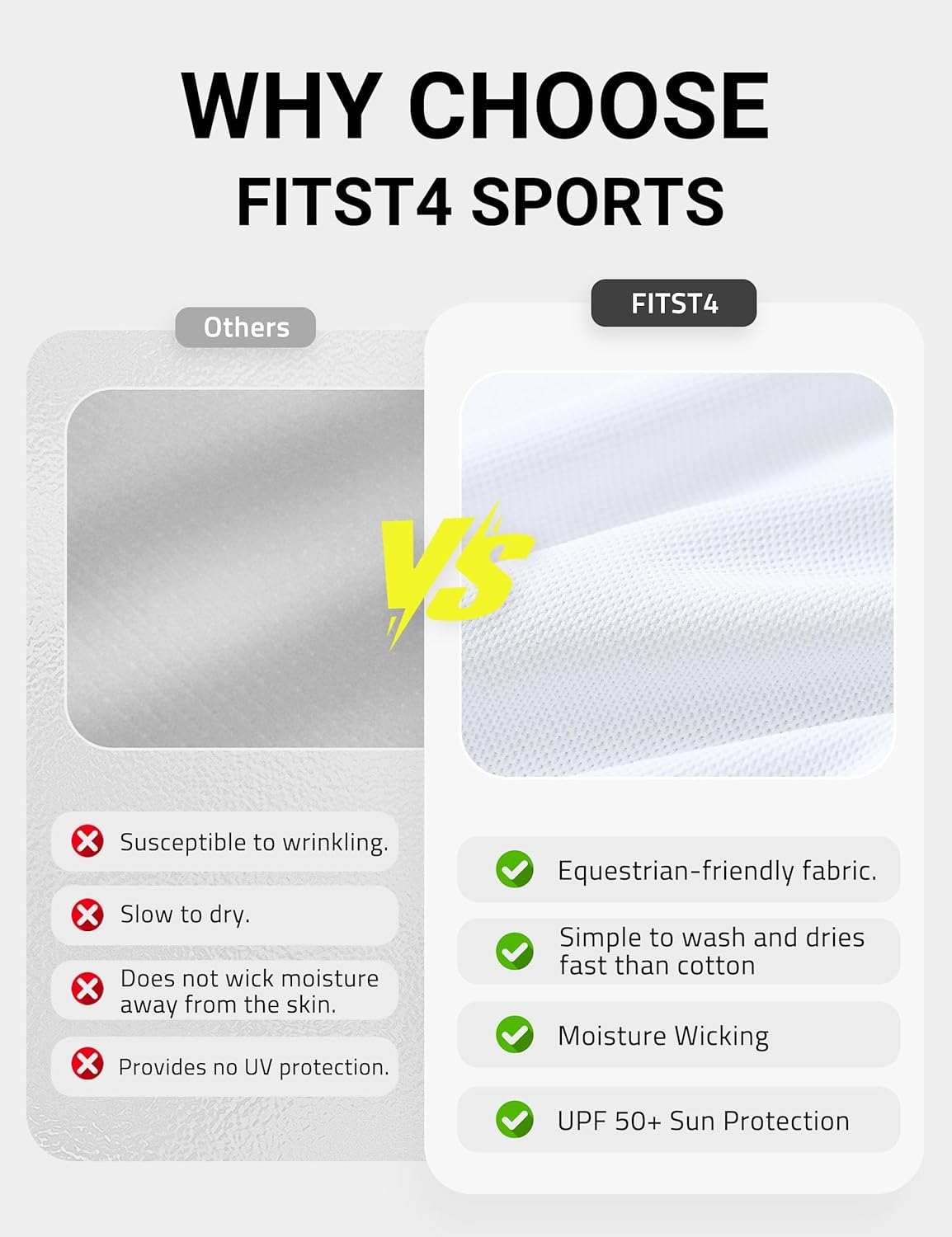 FitsT4 Sports Girls Equestrian Shirt Short Sleeve Horse Riding Polo Shirts Button UP Horseback Show Shirt - Image 3