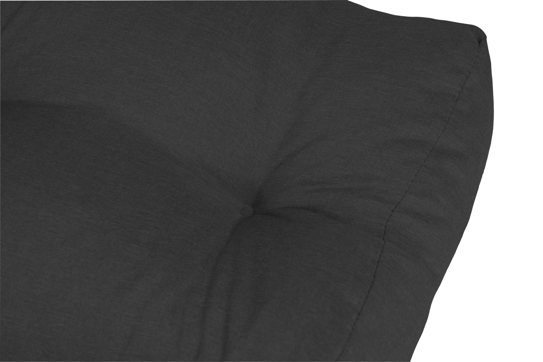 chilly pilley Almohadilla De Palet Copos De Espuma Cojín De Palet Tapicería De Palet Muebles De Palet Sofá De Palet Respaldo Acolchado Cojín del Asiento (cojín Lateral 65x50x15, Negro)