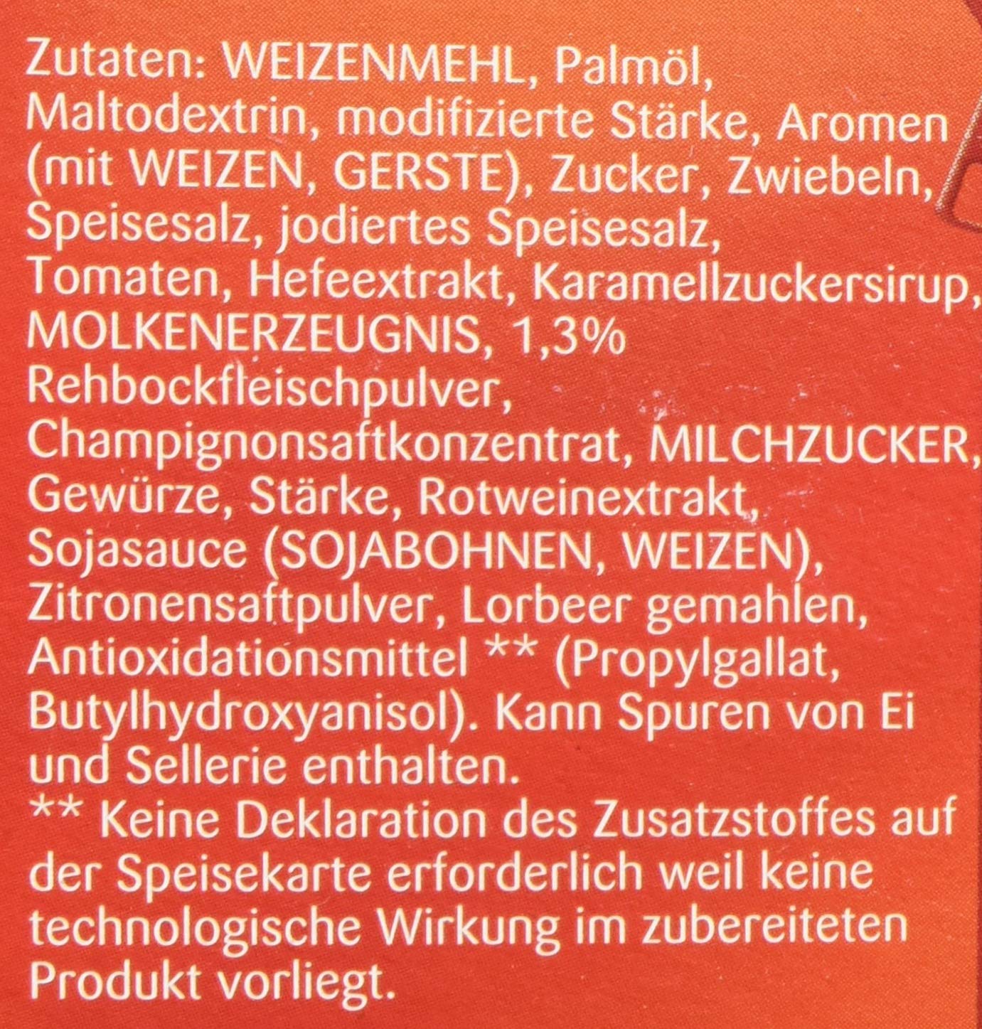 Knorr Wildsauce - braune Sauce mit pikantem Wildgeschmack, 1 kg