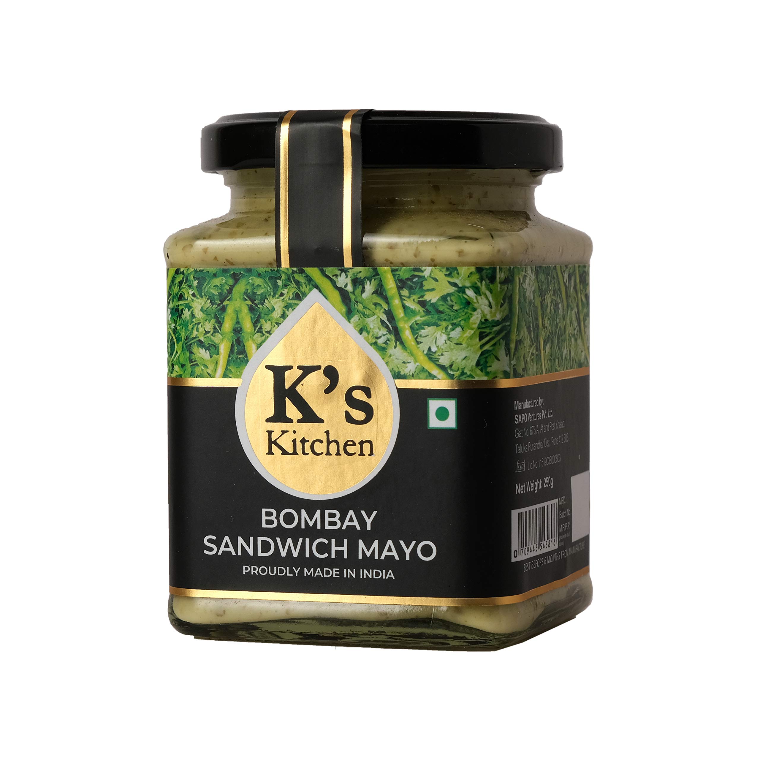 Ks Kitchen Bombay Sandwich Spread, 250 grams Loved by Karen Anand, Gluten Free, Vegan, No Artificial Colour or Flavour (B06WLLVR77) Amazon Price History, Amazon Price Tracker