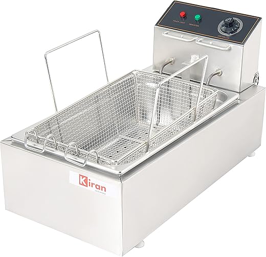 Kiran Enterprise 16 Liter Deep Fryer Vertical - Electric with Basket 16 L Electric Deep Fryer