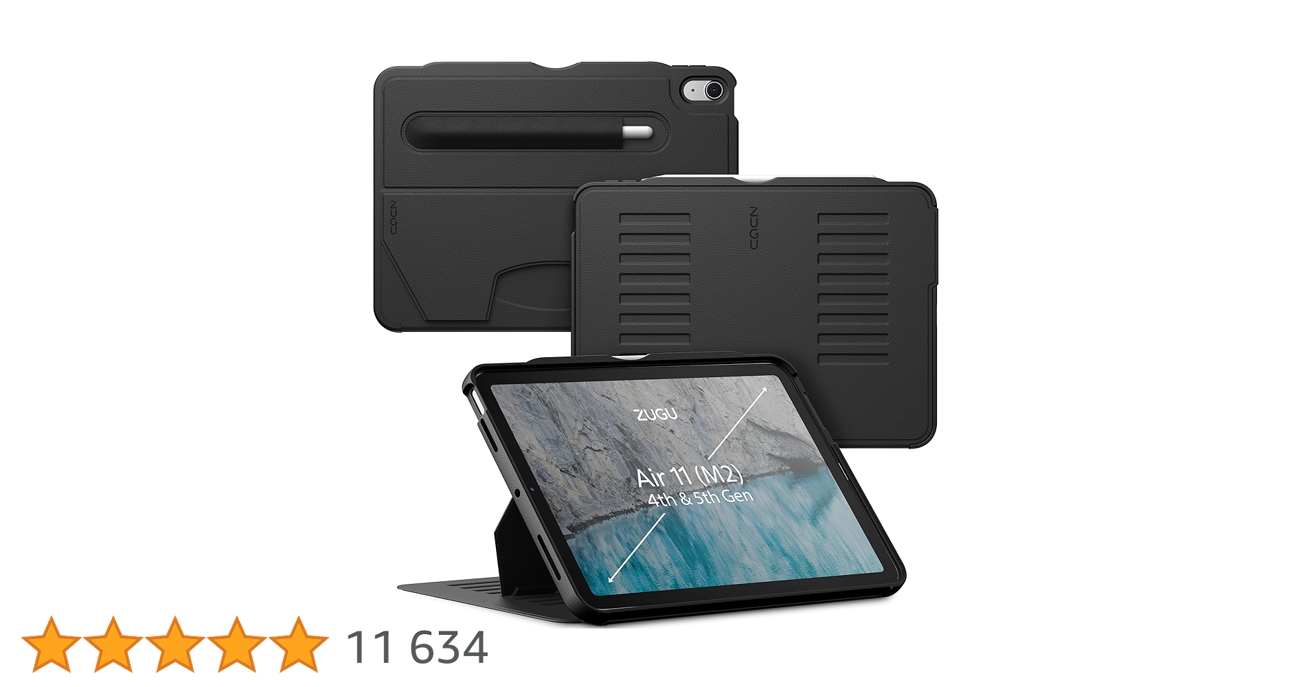 ZUGU CASE iPad Airケース 11インチ/10.9インチ　カバー Amazon.co.jp: ZUGU CASE iPad Air ケース 11インチ (M3 2025