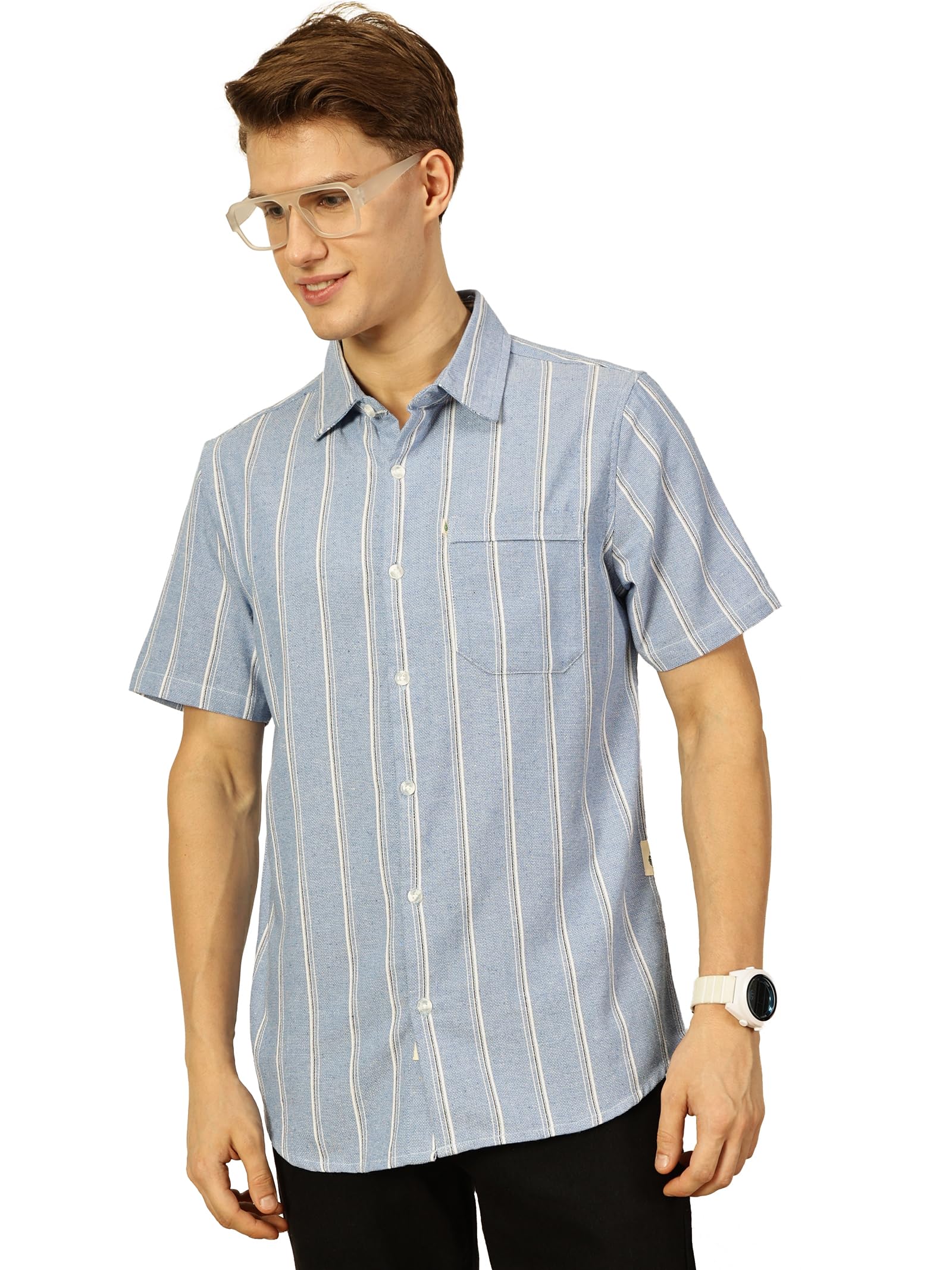 Thomas ScottMen's Striped Slim Fit Shirt