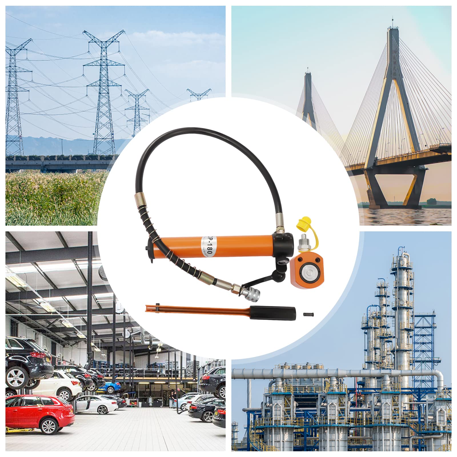 10 tonnellate Sollevatore 10 tonnellate Cilindro Pressione Con Pompe Manuale Idrauliche Cilindri Idraulici Pompe Manuali Idrauliche Barre Pompa Idrauliche Facile Da Usare Compatto E Leggero
