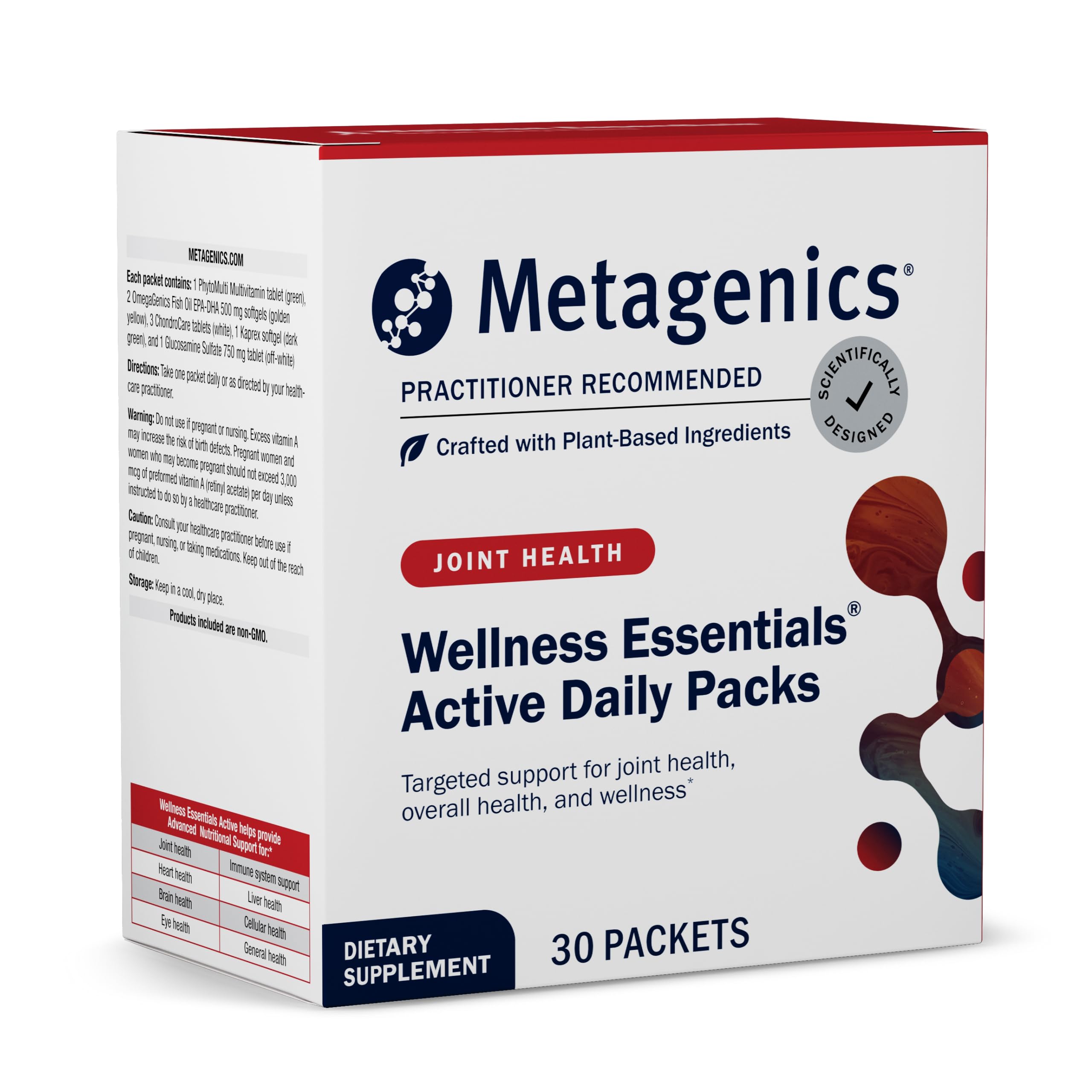 Metagenics Wellness Essentials Active Daily Multivitamin Packs, 30 Packets