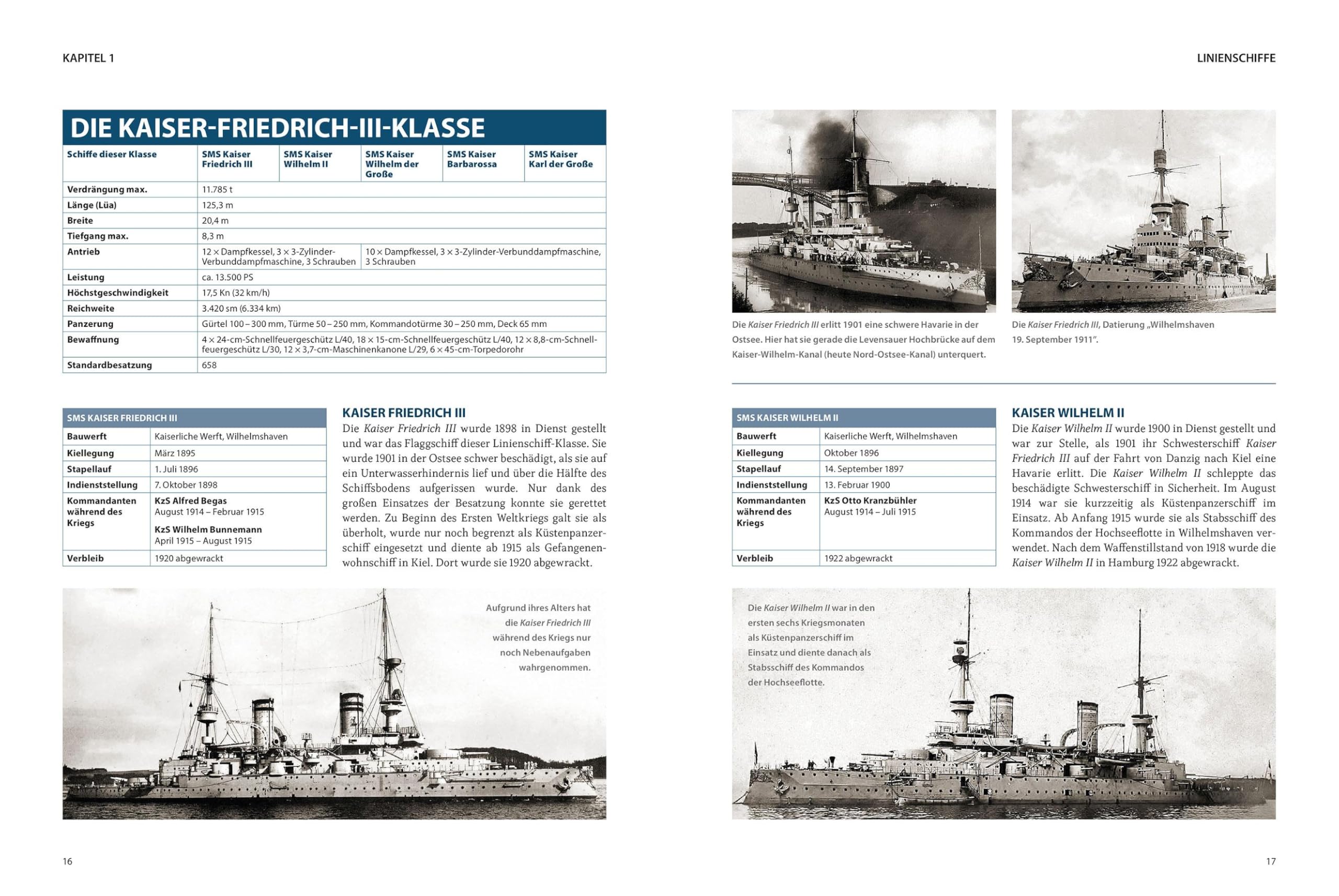 Enzyklopädie: Die Kaiserliche Marine im Ersten Weltkrieg: Alle Schiffe, Daten, Kommandanten und Kriegseinsätze