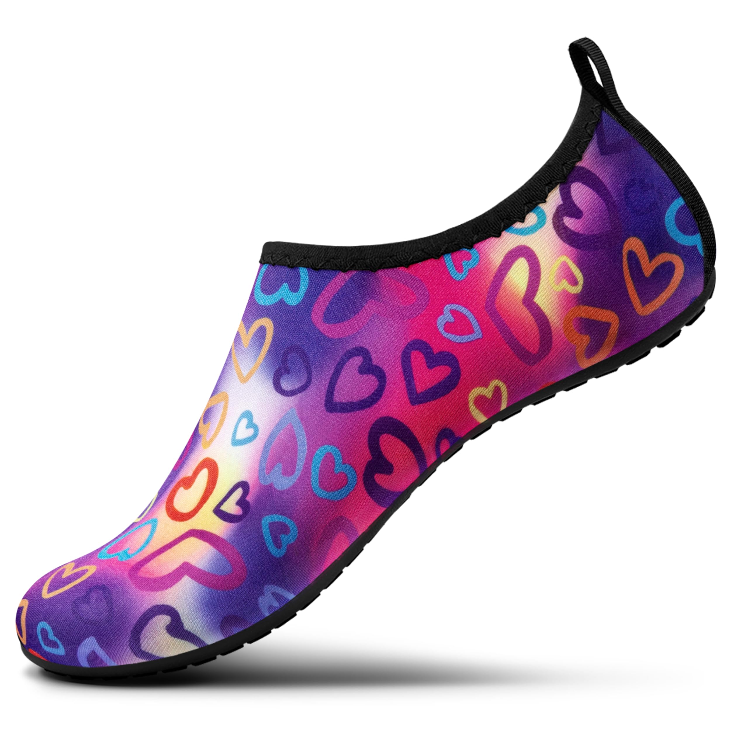 SEEKWAY Water Shoes Women Men Adult Quick-Dry Aqua Socks Barefoot Non Slip for Beach Swim River Pool Lake surf Black SK002(U)