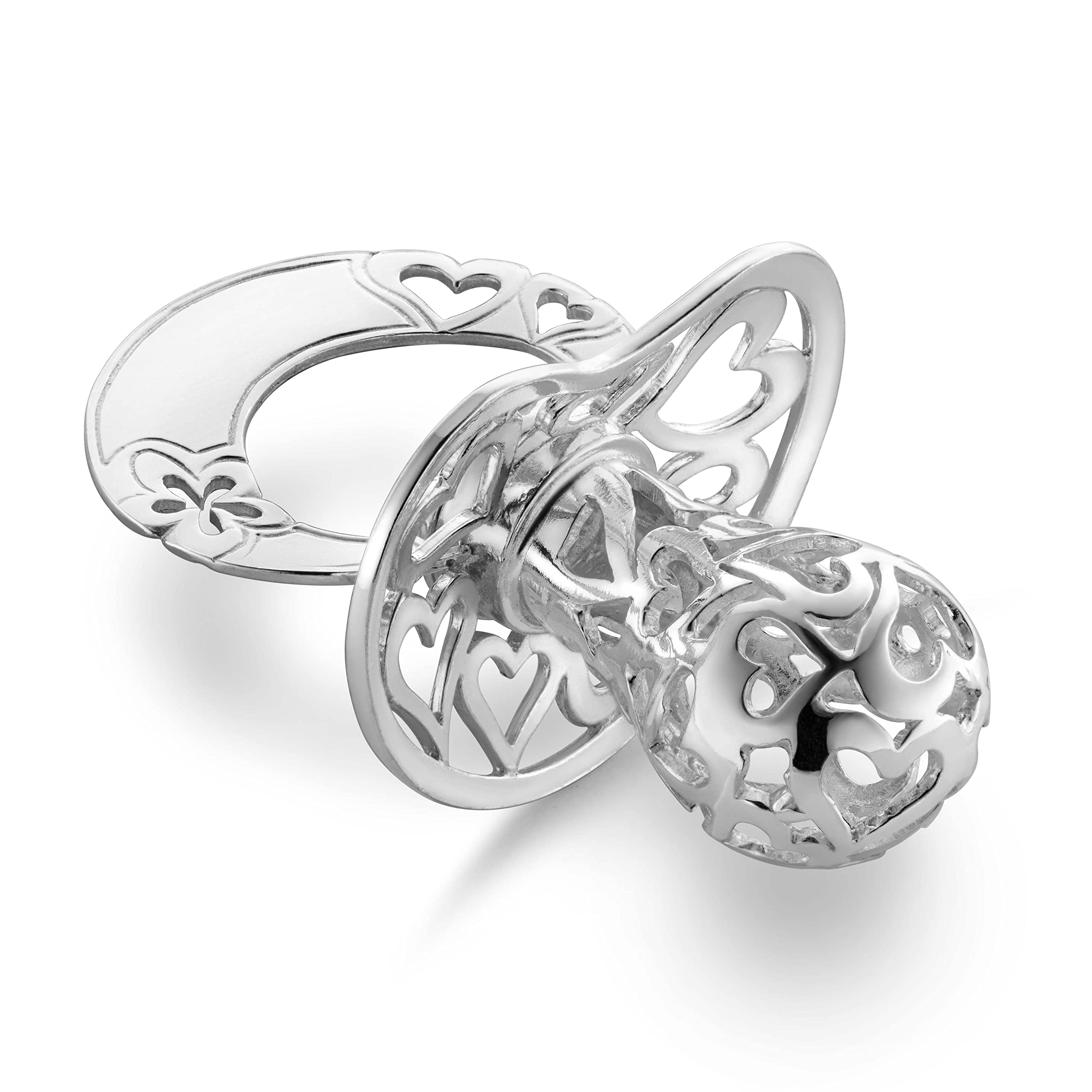 fish Charm A Ciuccio In Argento Massiccio Fatto A Mano Per Regalo Battesimo
