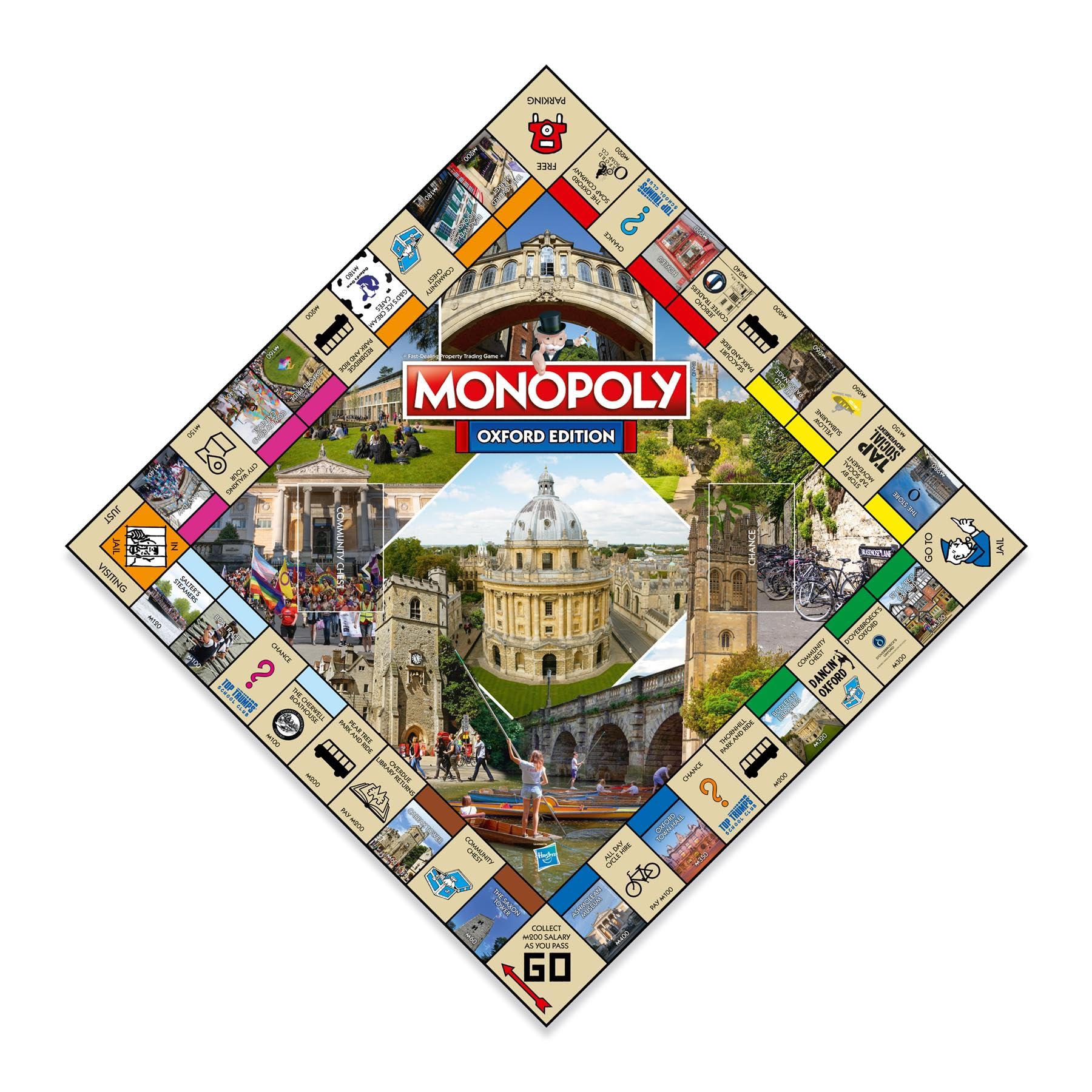 Winning Moves Gioco da Tavolo Oxford Monopoly, avanza sul tabellone e Fai Affari Verso Il Successo, Regalo per Bambini dagli 8 Anni in su