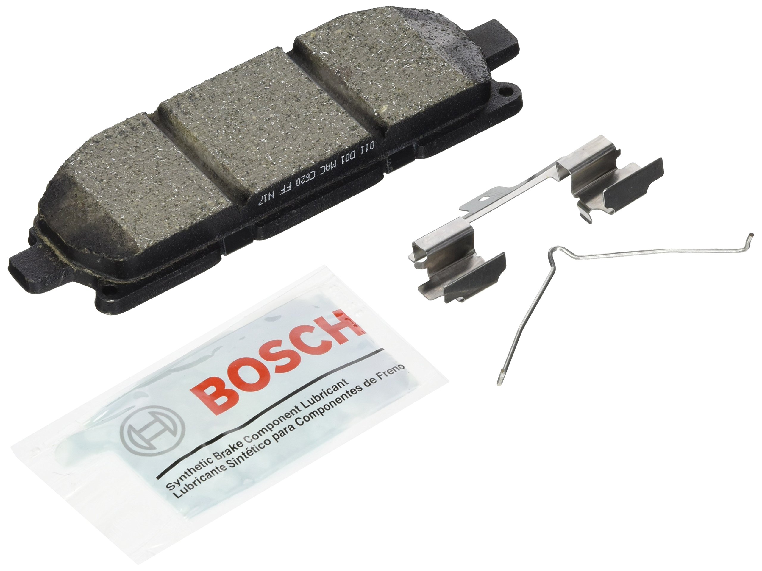 Bosch BE1324H Blue Disc Brake Pad Set with Hardware - FRONT — view 20