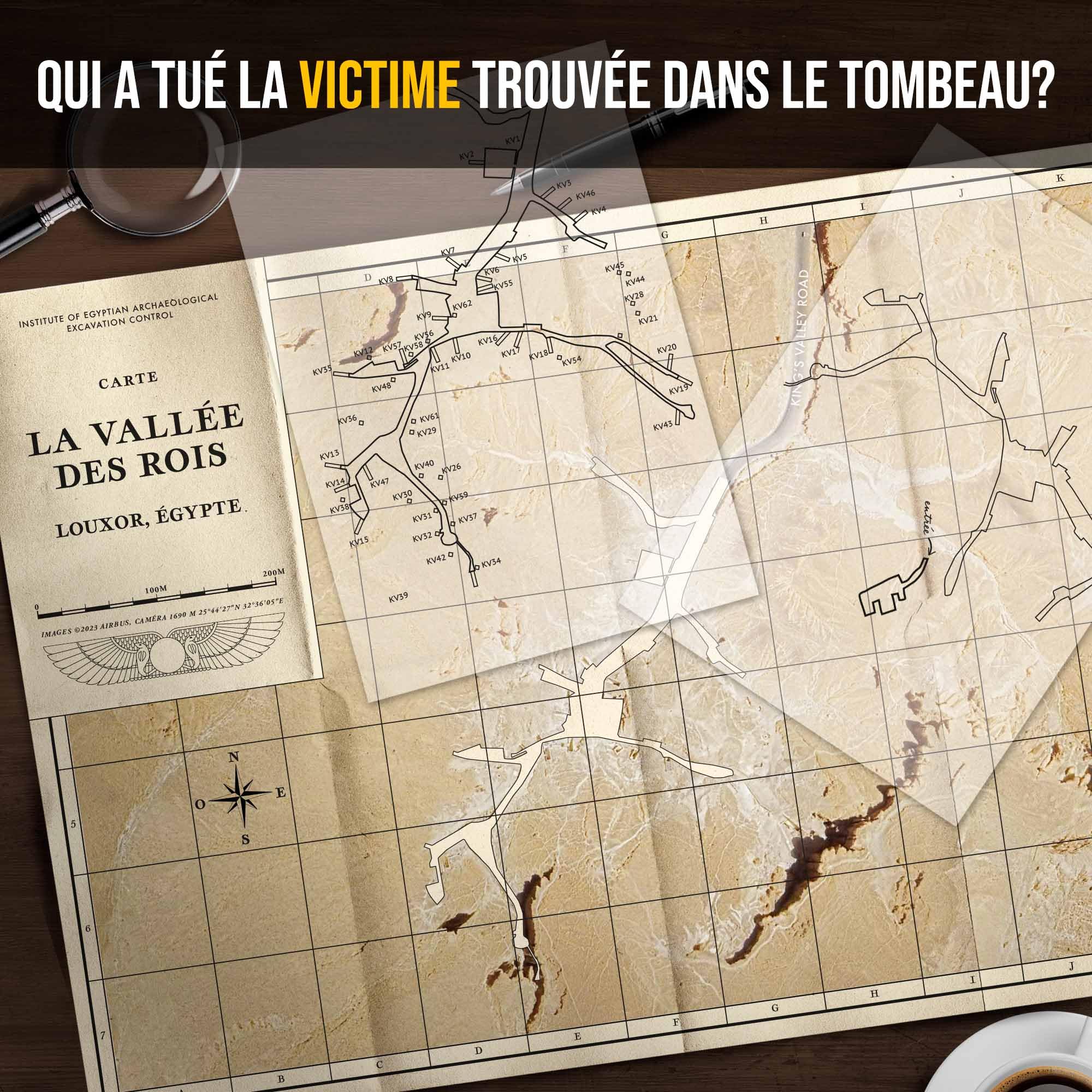 Platonia Games Dossiers Criminels - Mystère dans La Vallée des Rois : Découverte Macabre dans Un Tombeau Pharaonique - Jeu de Societe Escape Game - Jeu d’Enquête Immersif et Collaboratif (Lot de 2)