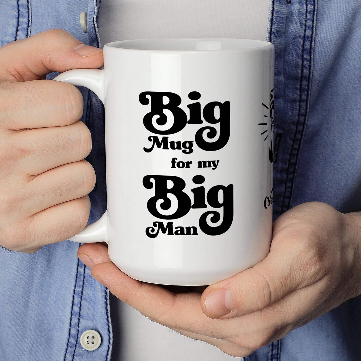 TOP оƒƒERS Funny Coffee Mug For Men - Big Mug For My Big Man. Yes He Is! 15oz Tea Cup Gift From Wife For Husband. For Boyfriend From Girlfriend. Fun Large Mug for Man. Birthday, Anniversary. It's True! Bеѕt Cуbеr Dеаlѕ 🔥 Funny Coffee Mug For Men - Big Mug For My Big Man. Yes He Is! 15oz Tea Cup Gift From Wife For Husband. For Boyfriend From Girlfriend. Fun Large Mug for Man. Birthday, Anniversary. It's True!