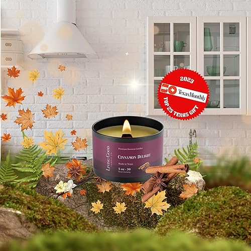 Miniatura 2 de Toasty Pumpkin Brulee & Cinnamon Delight - Paquete de velas de otoño de cera de abeja pura  30 horas de larga duración velas perfumadas para
